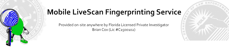 Tampa Mobile Livescan Electronic Fingerprinting Service